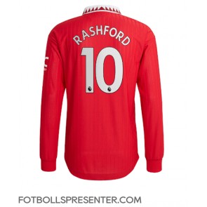Manchester United Marcus Rashford #10 Hemma Matchtröja 2022-23 Långärmad